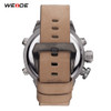  WEIDE men Sport watch Top luxury brand LED Digital Leather Strap Military Quartz Wrist Watches relogio masculino Male Clock Hour