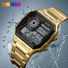 SKMEI Business Men Watches Waterproof Casual Watch Stainless Steel Digital Wristwatch Clock Relogio Masculino Erkek Kol Saati 
