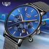 LIGE Fashion Men Watches Male Top Brand Luxury Quartz Watch Men Casual Slim Dress Waterproof Sport WristWatch Relogio Masculino