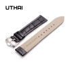  UTHAI Z20 Leather Watchband Crocodile Pattern Strap 14mm 16mm 18mm 20mm 22mm 24mm Silver Metal Buckle Clasp Women Men Watch band