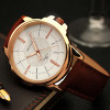 YAZOLE Rose Gold Wrist Watch Men 2018 Top Brand Luxury Famous For Male Clock Quartz Watch Golden Wristwatch Relogio Masculino