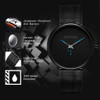Ultra Thin Creative Black Stainless steel Quartz Watches Men Simple Fashion Business Japan Wristwatch Clock Male Relogios new