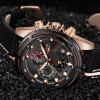 LIGE Watch Men Fashion Sport Quartz Clock Leather Mens Watches Top Brand Luxury Gold Waterproof Business Watch Relogio Masculino 