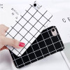 Lovebay Phone Case For iPhone X XR XS Max 8 7 6 6s Plus 5 5s Fashion Retro Black White Grid Fashion Simple Hard PC Cover Cases