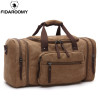 Men Travel Bag Canvas Multifunction Leather Bags Carry on Luggage Bag Men Tote Large Capacity Utility Weekend Overnight Bag