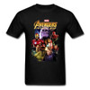 Infinity War Thanos T-Shirt Pure Cotton Round Collar Men Tops Tees Avengers Marvel T Shirt Great Tshirts Christmas Gift