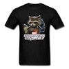 Hot Sale USA Marvel Theme Tshirt Rocket Raccoon Galaxy Men T Shirt Top Quality Fashion Clothing Shirt Funny Ship Captain T-Shirt