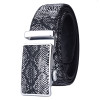 [HIMUNU] New Genuine Leather Snake Grain Belt for Men Automatic buckle Strap Hot Ceinture Men Belts Luxury Designer high Quality