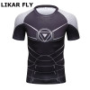 New Design Marvel Iron Man Compression Shirt Fitness Tights T-shirt Crossfit Quick Dry Short Sleeve T shirt Summer Men Tee Tops