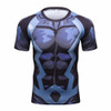 New Design Marvel Iron Man Compression Shirt Fitness Tights T-shirt Crossfit Quick Dry Short Sleeve T shirt Summer Men Tee Tops 