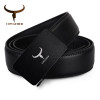 COWATHER 2017 Mens fashion 100% cow genuine leather belt automatic buckle luxury black male strap high quality
