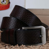 Newest fashion 100% cow genuine leather 2017 new men fashion classic vintage style male belts for men with emboss 4028