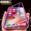  Magneto Magnetic Adsorption Metal Case for iphone 7 8 X Luxury Back Case Cover for iphone 6 6s Plus Magneto Phone Case Coque