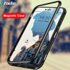 Proelio Magnetic Flip metal Case For Xiaomi Redmi Note 6 Pro 5 Clear Tempered Glass Back Cover For Xiaomi Pocophone F1 Mi A2 8 