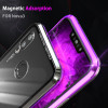 Magnetic Cover For Huawei P20 Lite Case Metal Aluminum Frame Clear Glass Magnet Hybrid Flip Case For Huawei P20lite Pro Funda