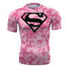 3D Superhero Superman Printed Costume Cycling Tee Sports T-shirts Tight Bicycle Fitness Stretch Tight Bicycle Jersey Shirt 