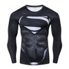 Superman 3D Printed T-shirts Men Compression Shirts Long Sleeve Funny Cosplay costume Fitness Body Building Male Crossfit Tops 