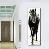 AAVV Posters and Prints Wall Art Animal Oil Painting Dog Canva Picture for Living Room Black and White Horse Home Decor No Frame 