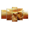 HD Printed Modular Abstract Pictures Frame Canvas 5 Panel Animal Lions Sunset Landscape Home Decor Wall Art Oil Painting PENGDA