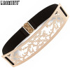 New Arrival!Most Popular Elastic Metallic Gold Bling Simple Fashion Belts for Women Female Accessories Dress