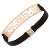 New Arrival!Most Popular Elastic Metallic Gold Bling Simple Fashion Belts for Women Female Accessories Dress