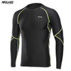 ARSUXEO 2018 Men's Winter Warm Up Fleece Compression Shirt Base Layer Running Long Sleeves Tights Workout GYM T Shirt U81S
