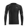 ARSUXEO 2018 Men's Winter Warm Up Fleece Compression Shirt Base Layer Running Long Sleeves Tights Workout GYM T Shirt U81S