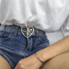 Preppy Style Women's Cute Transparent Belt Heart Buckle Waist Sweet Female Belt