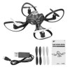  6-Axis Remote Control Drone 2.4G RC Helicopter Quadcopter Aircraft with LED Light Hand Glove Control Foldable Arm with Camera