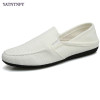  YATNTNPY Breathable hemp shoes men summer canvas casual shoes slip-on flat loafers comfortable driving Loafers Dual use slippers