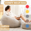  Bean Bag Sofa Chair Cover Lounger Sofa Ottoman Seat Living Room Furniture Without Filler Beanbag Bed Pouf Puff Couch Lazy Tatami 