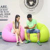 Inflatable Air Sofa for Baby Adults Flocking PVC Lazy Sofa in Living Room Office Removable Outdoor Bean Bag Pouf for Camping