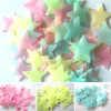 Kids Bedroom Fluorescent Glow In The Dark Stars Glow Wall Stickers Stars Luminous luminous glow sticker color 8.13