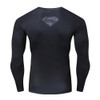 New Marvel Superman Black Men T Shirt 3D Print Compression Top T-Shirt Men Long Raglan Sleeve Fitness Cosplay Costume Slim Fit 