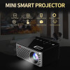 Salange T200 Pocket Mini Projector,Touch keys HDMI USB AV Video Game Projector LED Beamer Support Power Bank Charging