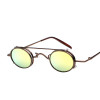  MOLNIYA 2018 Design Small Oval Sunglasses Steampunk Sun Glasses Women Mirror Luxe 80s Round Sunglasses Mens Flat Lens Vintage UV
