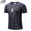 NEW 2018 Marvel Super Heroes Avenger Captain America Batman Tshirt Men Compression Base Layer Thermal Under Causal Shirt 