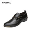 NPEZKGC New oxford shoes for men Fashion Men Leather Shoes Spring Autumn Men Casual Flat Patent Leather men shoes size 46 