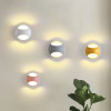  LED Wall Lamps 5W 100V-220V Living Room Light Fixtures Indoor Wall Lights Chromatic Background Kid's Room Stair Mirror Lighting