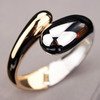 Top Quality Fashion Bangles Gold Color Alloy Simple Wide Opened Bangles Snake Bracelet &amp; Bangles For Women S1605