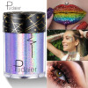  Pudaier Glitter Lip Tattoo Loose Powder Shimmer Lip Tint Holographic Laser Face Eyes Shade Pigment Body Glitter Festival Makeup 