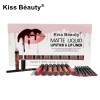  LANGMANNI 12pcs/set Waterproof Matte Lipstick Hot Sexy Long-lasting Liquid Lipstick Velvet Mate Lip Gloss Lip Kit Makeup Set