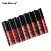  LANGMANNI 12pcs/set Waterproof Matte Lipstick Hot Sexy Long-lasting Liquid Lipstick Velvet Mate Lip Gloss Lip Kit Makeup Set