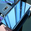  Mirror Case For Samsung Galaxy S8 Flip Cover Original Mirror Smart Chip inside for Samsung S8 Plus Note 8 S9 S9 plus Phone Case