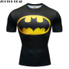 Marvel batma shirts fitness 3D t-shirt Super hero Compression quick dry Breathable Bodybuilding Tops Short Sleeve Fitness