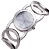 JW089 BAOSAILI  Brand Imitation Gold Plated Circles Strap Stainless Steel Back Shinning Women Watches Fashion Wrist Watch