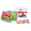 81Pcs Plastic Electric Gears 3D Puzzle Bricks Electric Building Kits Educational Toys For Kids Children Birthday Gift