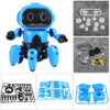  Intelligent Induction RC Robot DIY Assembled Electric Follow Robot with Gesture Sensor Obstacle Avoidance Kids Educational Toys