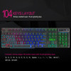 Wired Gaming Keyboard Mechanical Feeling Backlit Keyboards USB 104 Keycaps Russian Keyboard Waterproof Computer Game Keyboards