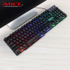 Wired Gaming Keyboard Mechanical Feeling Backlit Keyboards USB 104 Keycaps Russian Keyboard Waterproof Computer Game Keyboards